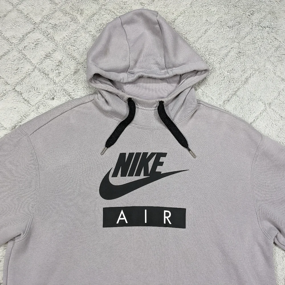 Nike Air Hoodie Dress Women's Small Gray Oversized Fit Side Pockets
